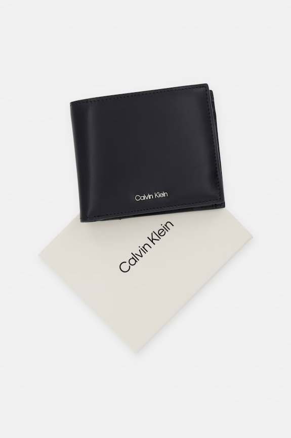Calvin Klein portfel męski skórzany LV04D1163G czarny