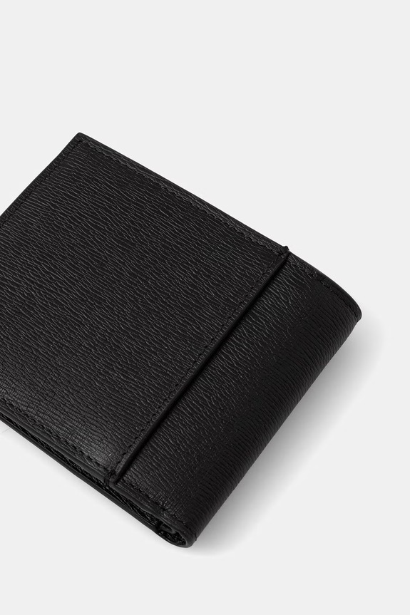 Dodatki Calvin Klein denarnica moška usnjena LV04D1167G črna