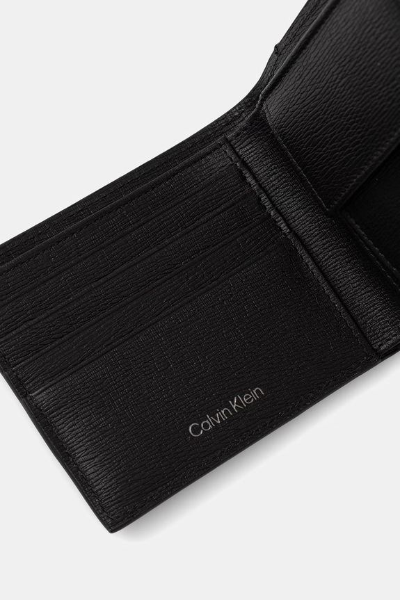 Calvin Klein novčanik muški kožni crna LV04D1167G