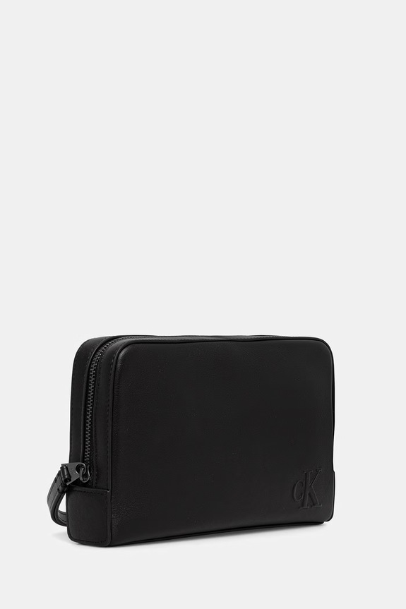 Calvin Klein saszetka męska skórzana LV04D1172G czarny SS26