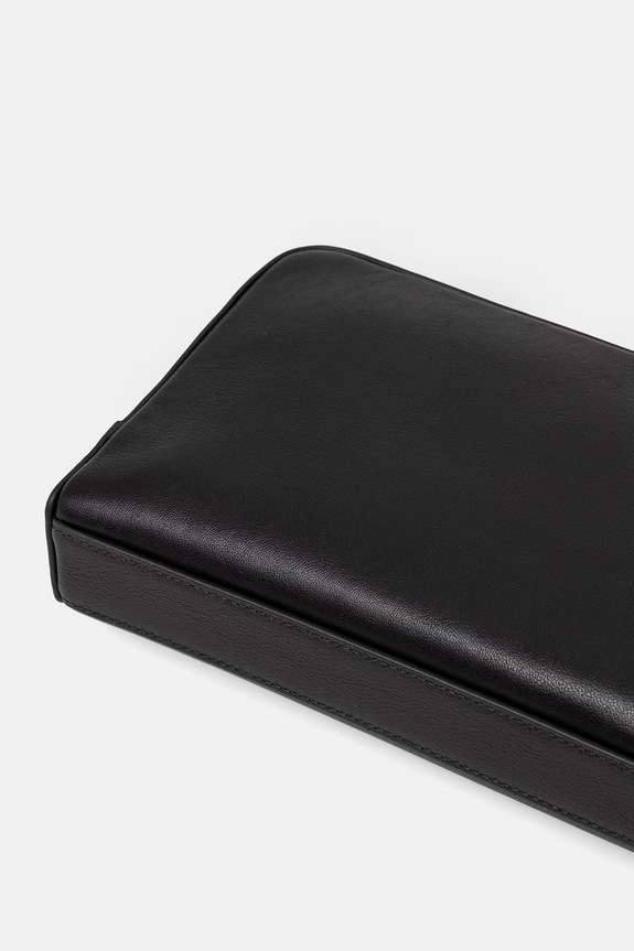 Akcesoria Calvin Klein saszetka męska skórzana LV04D1172G czarny