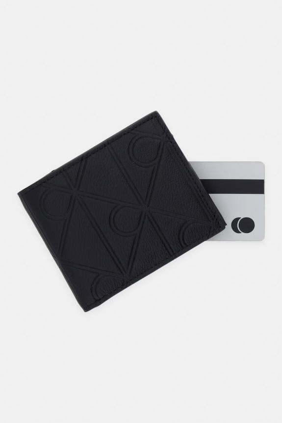 Calvin Klein portfel męski skórzany czarny LV04D1175G