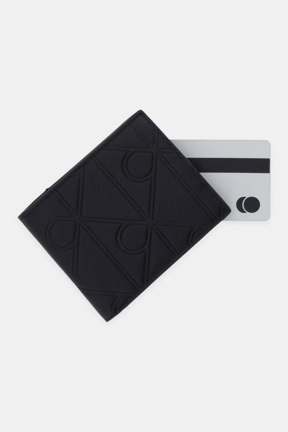 Calvin Klein portfel męski skórzany czarny LV04D1177G