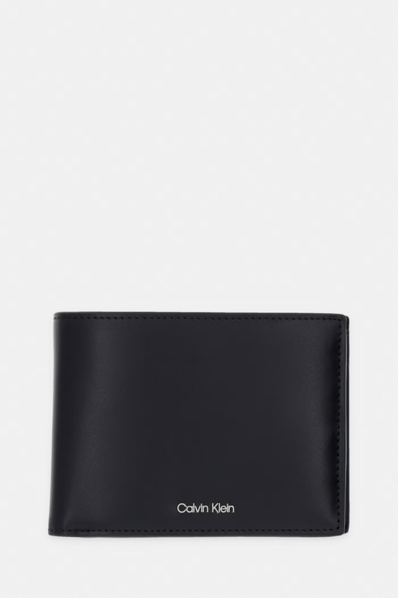 Calvin Klein portfel męski skórzany czarny LV04D1228G