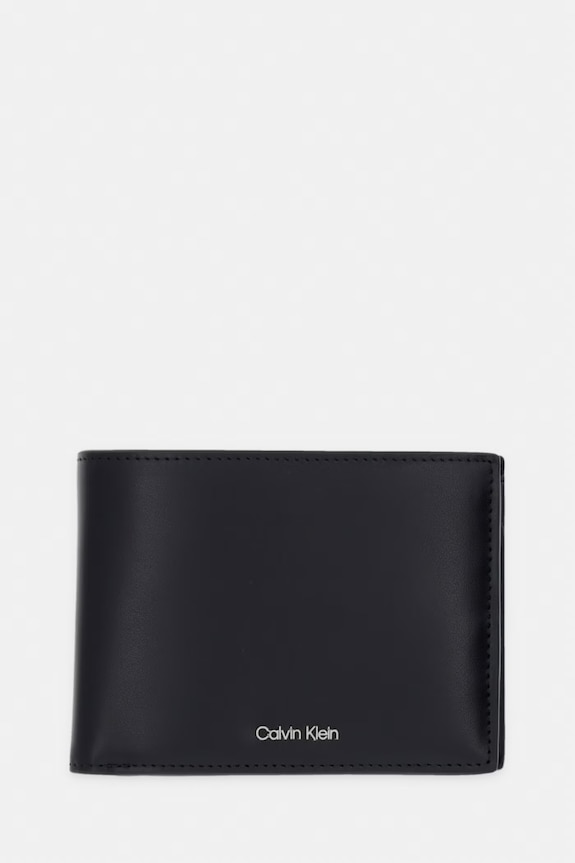 Calvin Klein portfel męski skórzany czarny LV04D1228G