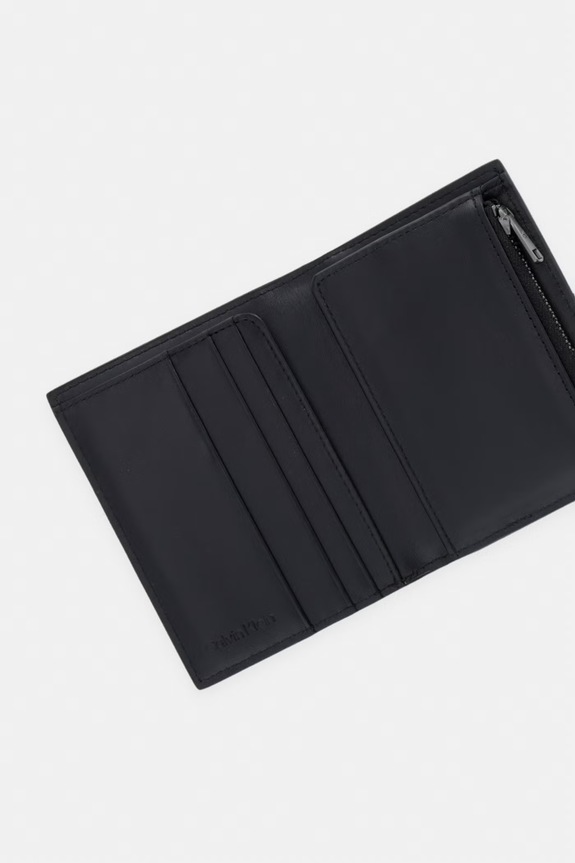 Akcesoria Calvin Klein portfel męski skórzany LV04D1233G czarny