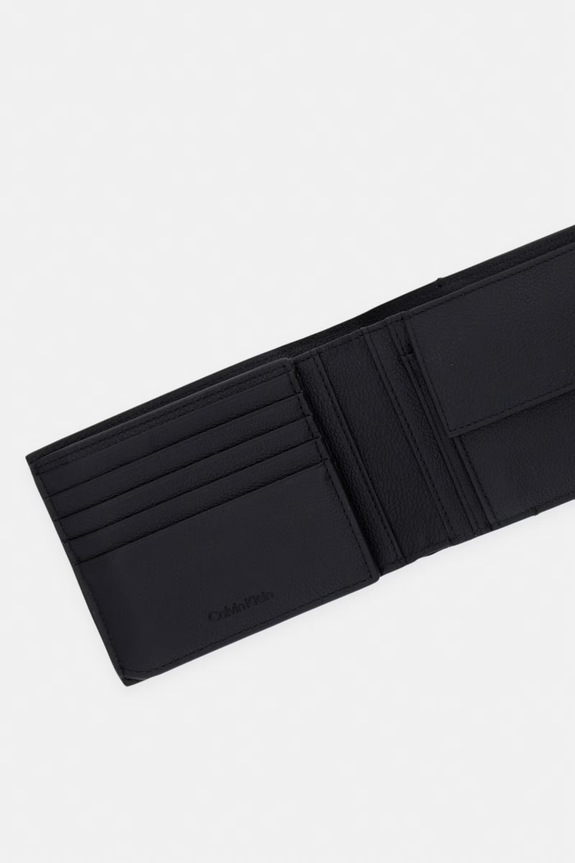 Akcesoria Calvin Klein portfel męski skórzany LV04D1235G czarny