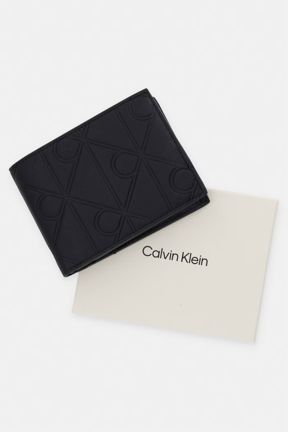 Calvin Klein portfel męski skórzany LV04D1235G czarny