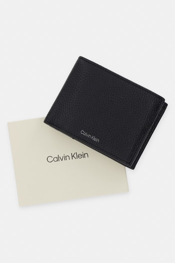 Pánska RFID kožená peňaženka Calvin Klein LV04D1241G čierna