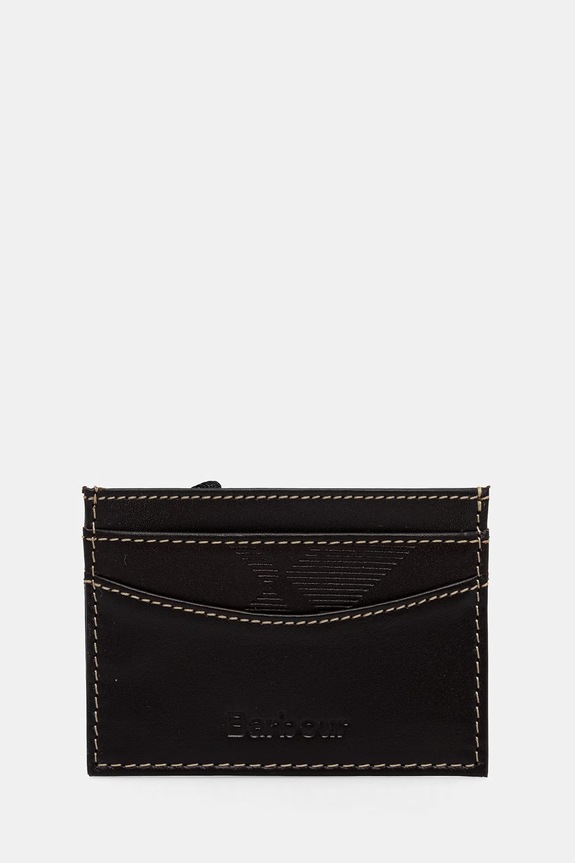 Accesorii Barbour set de portofel și card-holder pentru bărbați, din piele Tyneside MGS0103 maro