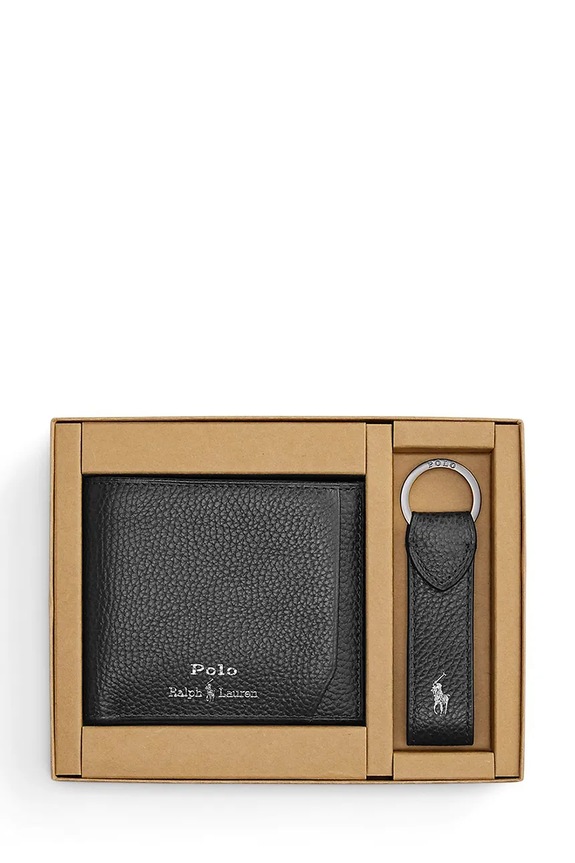 Polo Ralph Lauren portfel i brelok skórzany 405974635