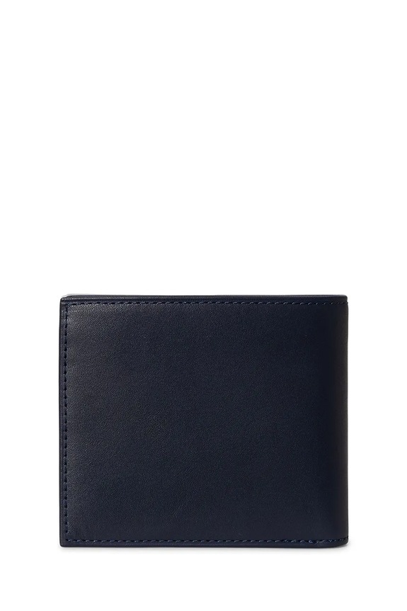 Kožená peňaženka Polo Ralph Lauren 405P08100 tmavomodrá SS26
