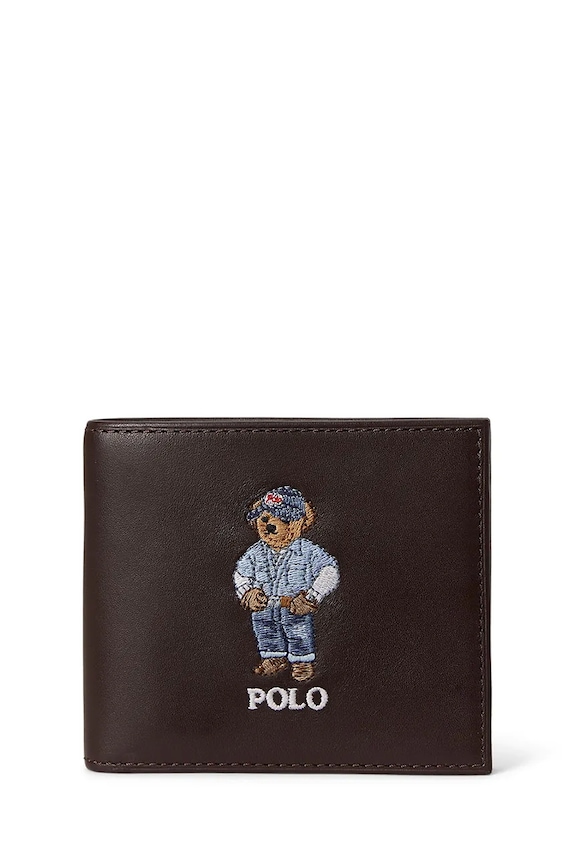 Polo Ralph Lauren portofel de piele piele maro 405P08100