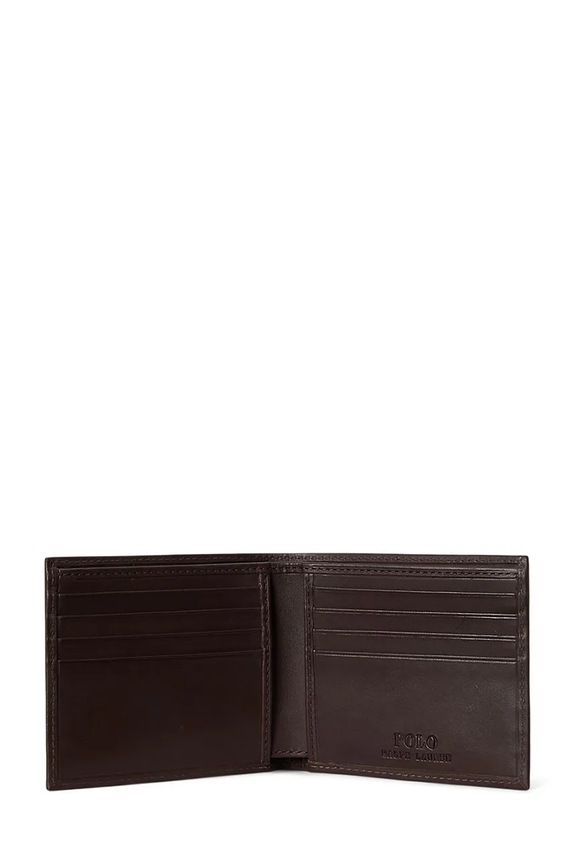 Accesorii Polo Ralph Lauren portofel de piele 405P08100 maro