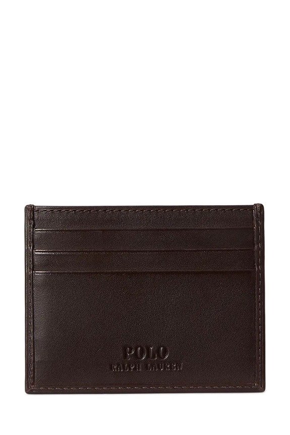 Kožená peňaženka Polo Ralph Lauren 405P08102 hnedá SS26