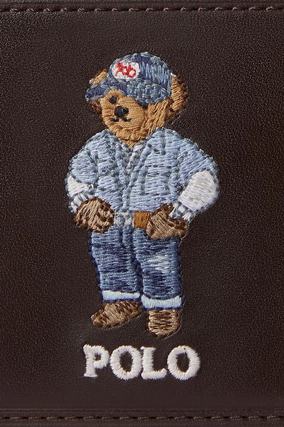 Accesorii Polo Ralph Lauren portofel de piele 405P08102 maro