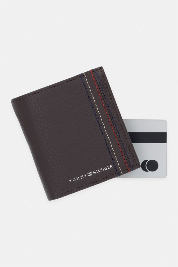 Tommy Hilfiger peňaženka pánska kožená hnedá AM0AM14230