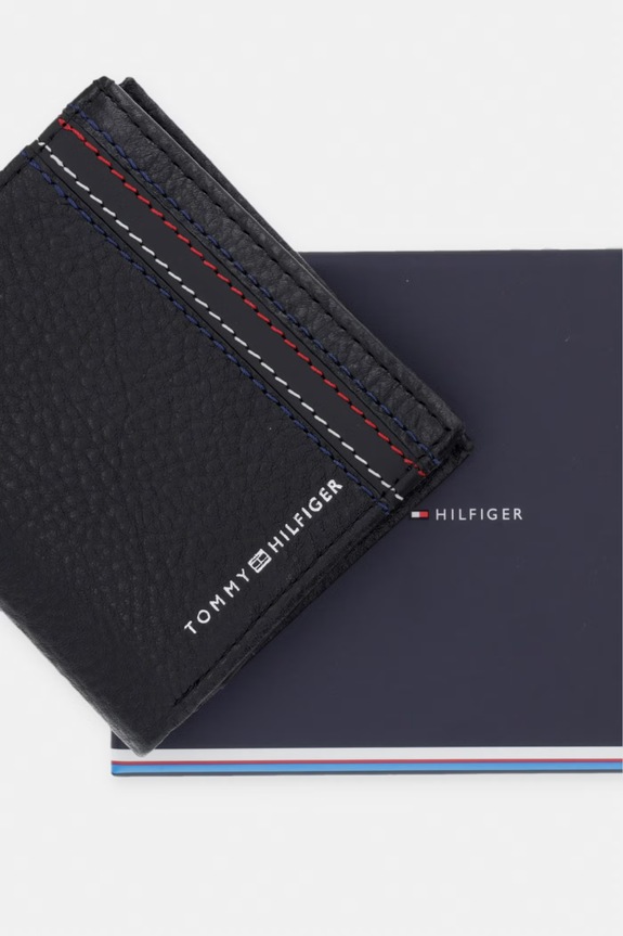 Tommy Hilfiger peňaženka pánska kožená AM0AM14230 čierna