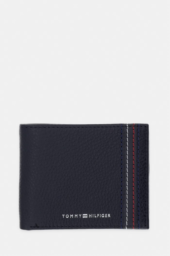 Tommy Hilfiger portfel męski skórzany granatowy AM0AM14232