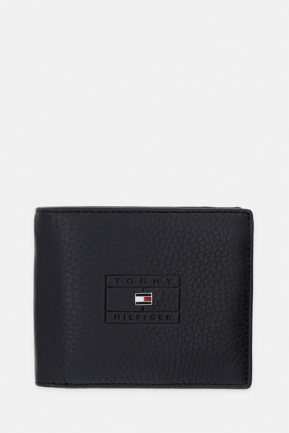 Tommy Hilfiger portofel pentru bărbați, din piele negru AM0AM14253