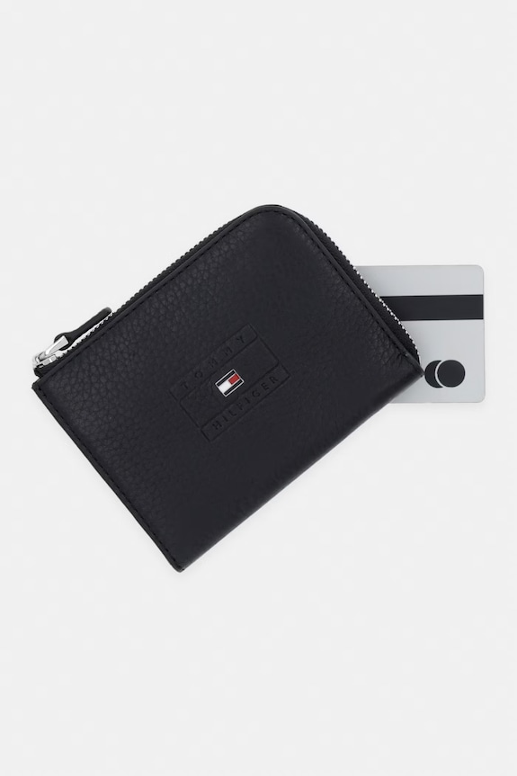 Tommy Hilfiger portofel pentru bărbați, din piele negru AM0AM14254