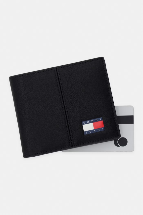 Tommy Jeans portofel pentru bărbați negru AM0AM14281