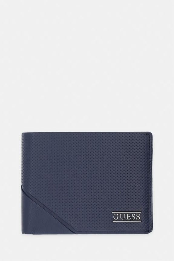 Guess portofel bărbătesc din piele BOSTON bleumarin SMBOSP.LEA20