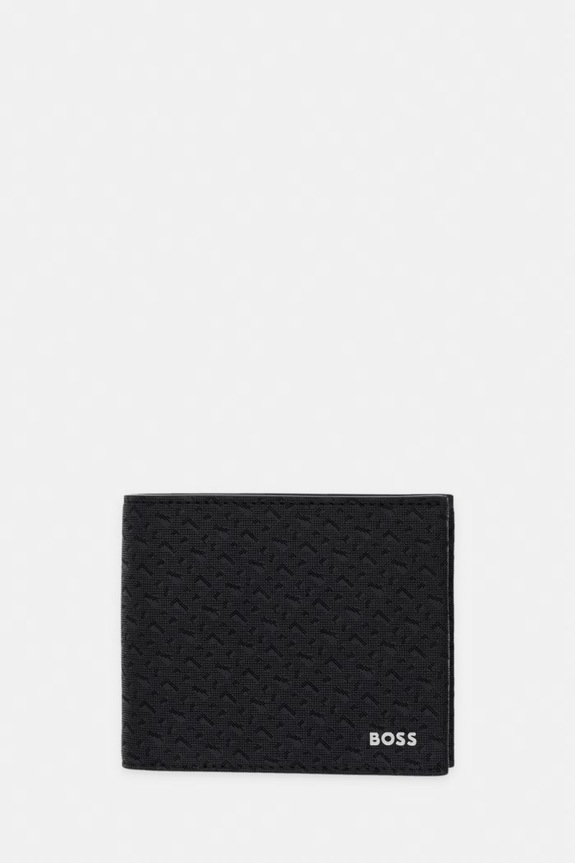 BOSS portfel męski skórzany czarny 50563888