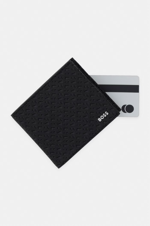 BOSS portfel męski skórzany czarny 50563888
