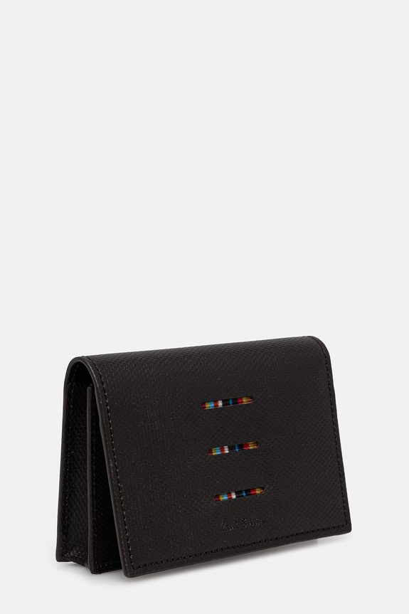 Kožená peněženka Paul Smith FOLD OVER CARD HOLDER M1A.6758.USITRI hnědá SS26