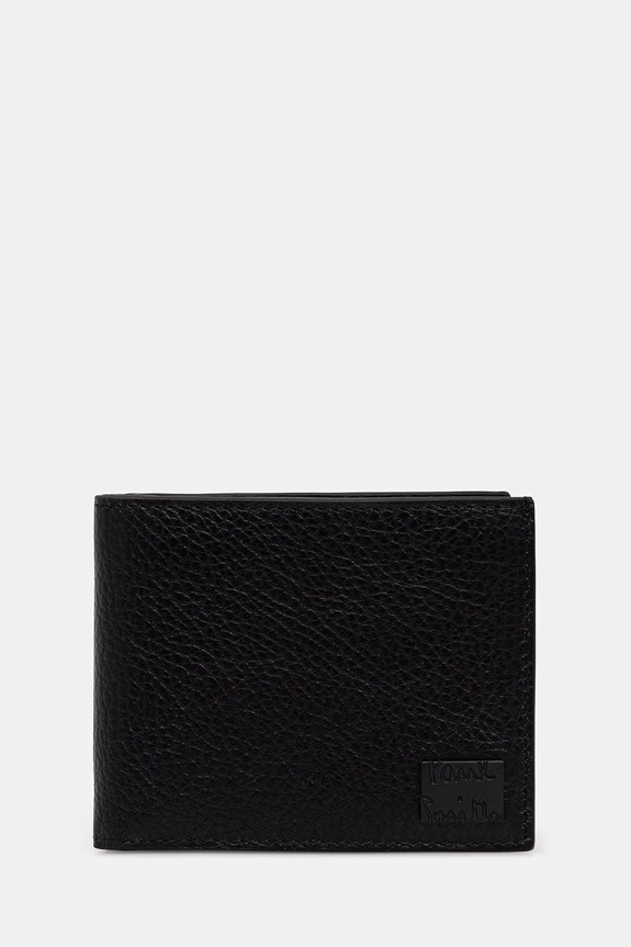 Paul Smith leather wallet COMPACT BFOLD plain black M1A.7267.TBRAND