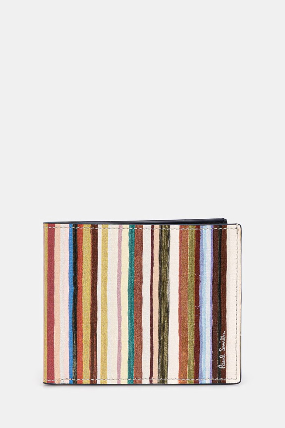 Кожен портфейл Paul Smith COMPACT BILLFOLD гладка кожа многоцветен M1A.7267.UPAINT