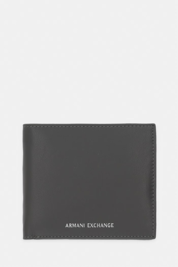 Armani Exchange portfel męski skórzany zielony XM000167.AF22541