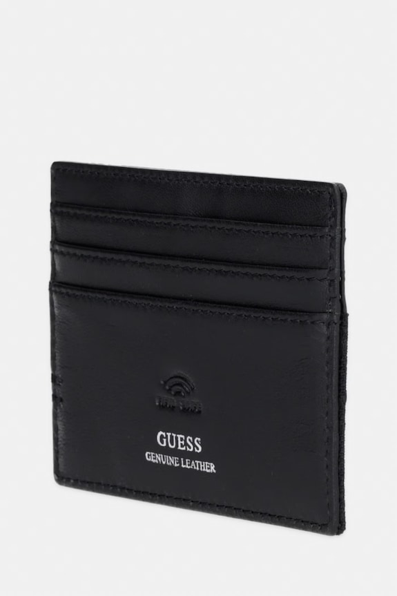 Guess card-holder pentru bărbați, din piele BOSTON SMBOLJ.LEA25 negru SS26