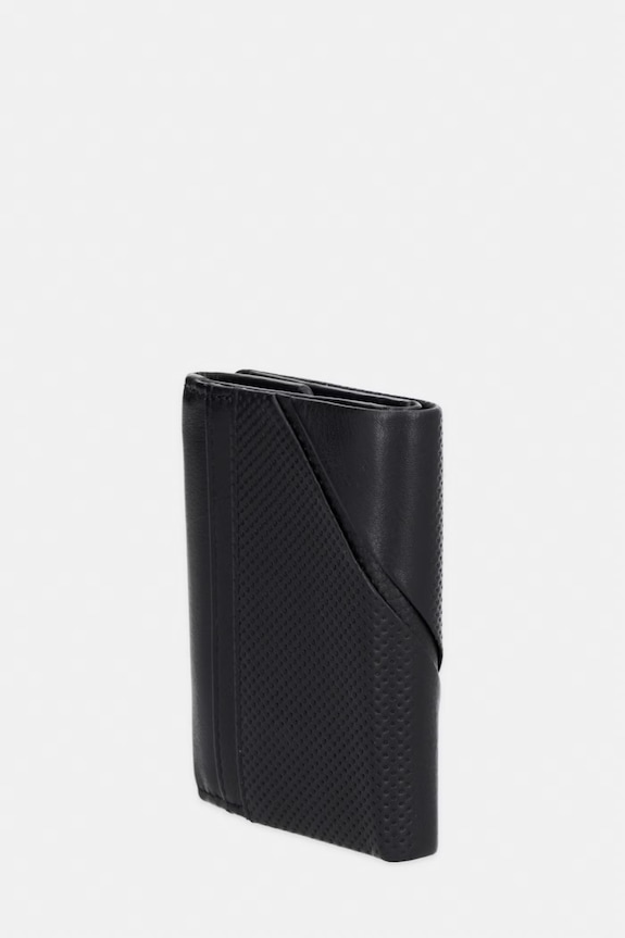 Guess portofel pentru bărbați, din piele BOSTON SMBOSP.LEA04 negru SS26
