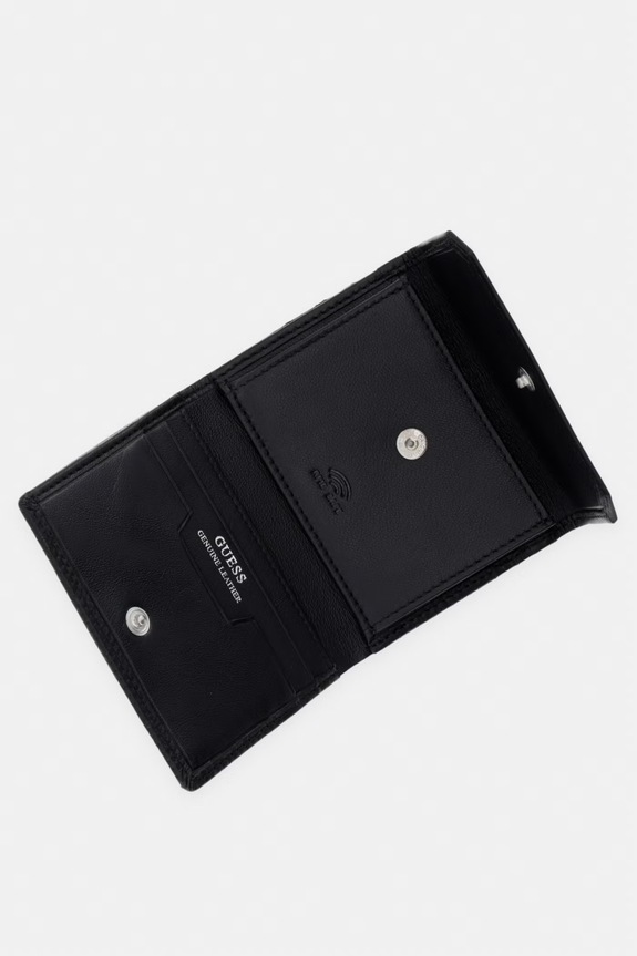 Accesorii Guess portofel pentru bărbați, din piele BOSTON SMBOSP.LEA04 negru