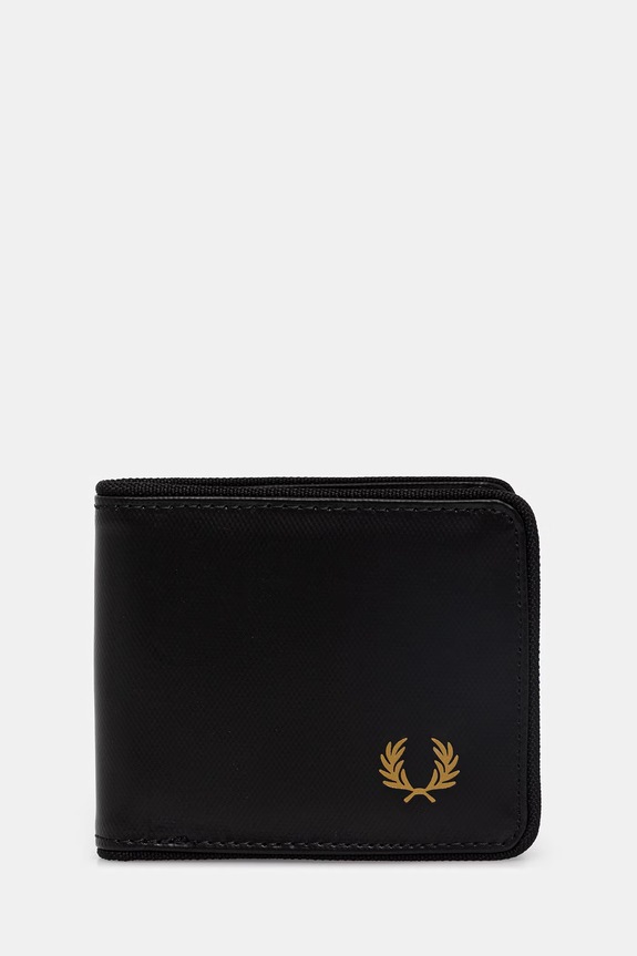 Fred Perry portfel imitacja skóry licowej czarny L2810