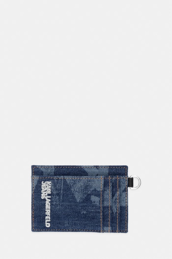 Karl Lagerfeld Jeans etui na karty Planet friendly niebieski B2M32048