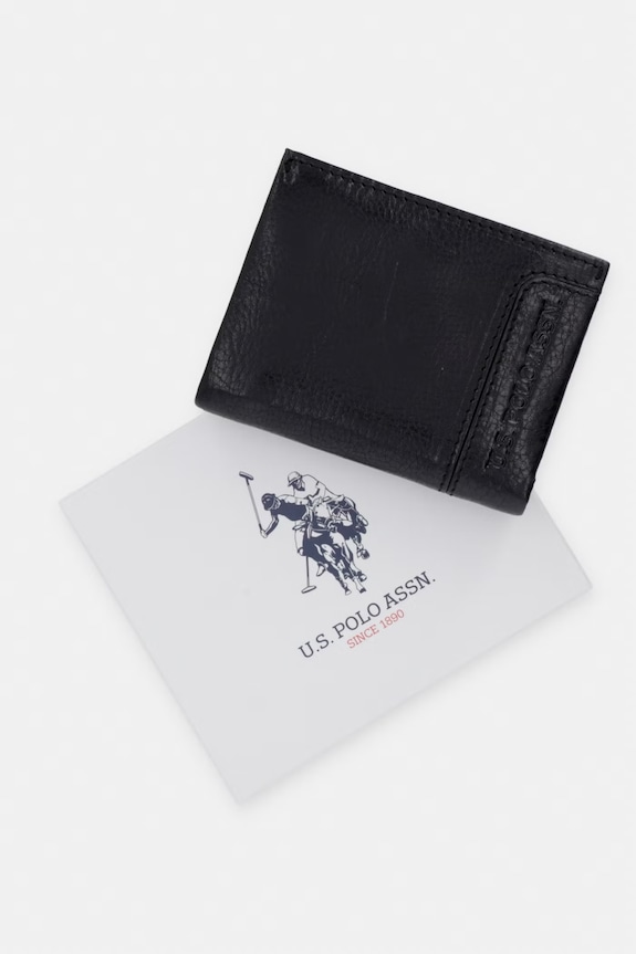 Kožená peněženka U.S. Polo Assn. GORDON WEU5G2693MHA černá