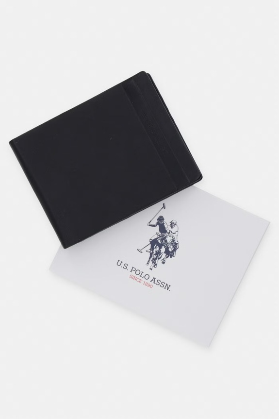 Kožená peněženka U.S. Polo Assn. BLACKBURN WEU7M2709MHA černá