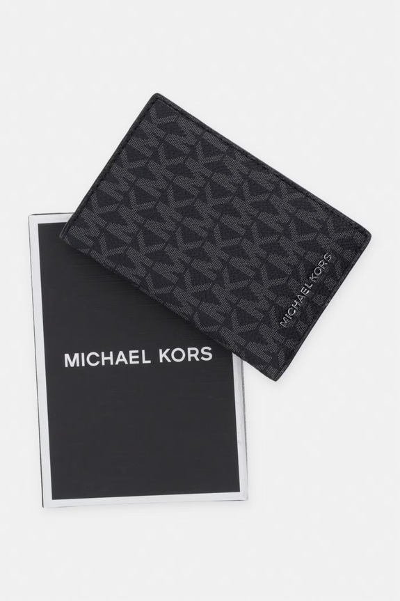 Michael Kors puzdro na karty pánske 39S6LHDF0B čierna