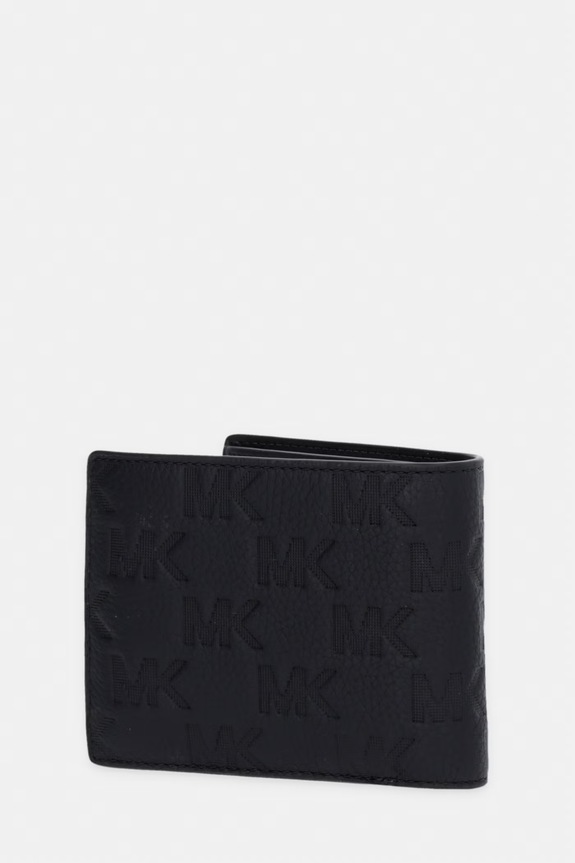 Michael Kors zestaw portfel i etui na karty męskie skórzane 39S6LHDF2L czarny SS26