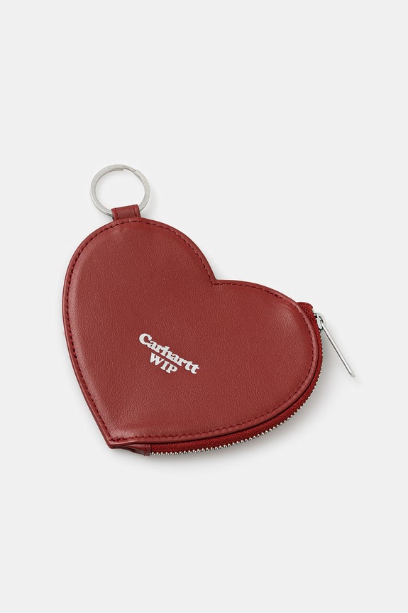 Carhartt WIP Hartt Coin Wallet portofel de bărbați din piele burgundia I036305.3IXXX