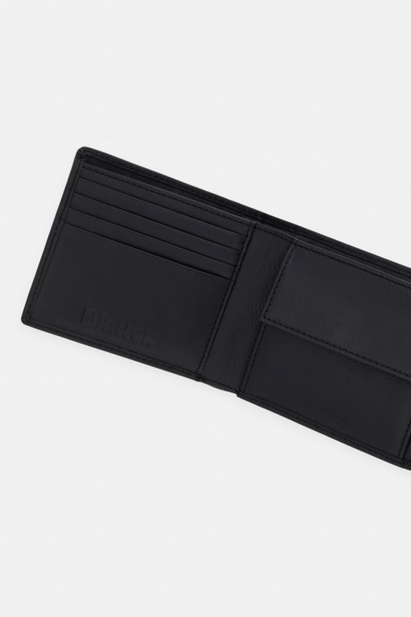 Akcesoria Blauer portfel męski skórzany COP01 czarny