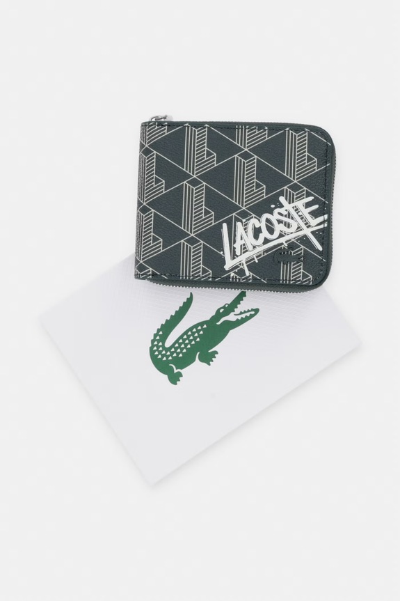 Lacoste portfel męski z imitacji skóry NH5315BG zielony