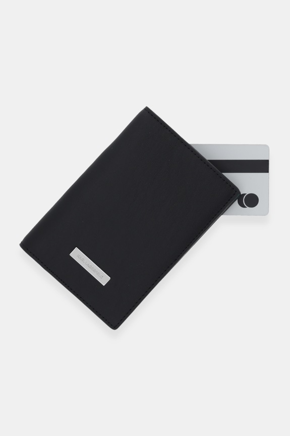 Karl Lagerfeld etui na paszport IKON czarny B1W32003