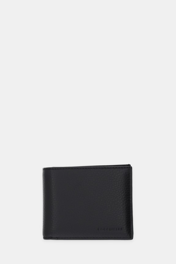 Δερμάτινο πορτοφόλι Coccinelle SOFT λείο δέρμα μαύρο E2.MUK.81.04.02