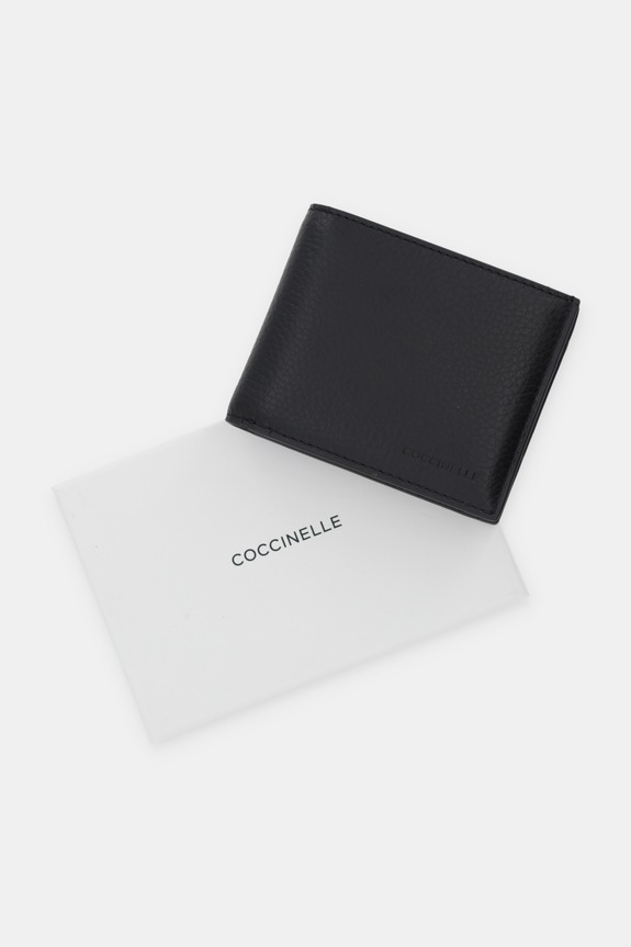 Δερμάτινο πορτοφόλι Coccinelle SOFT E2.MUK.81.04.02 μαύρο