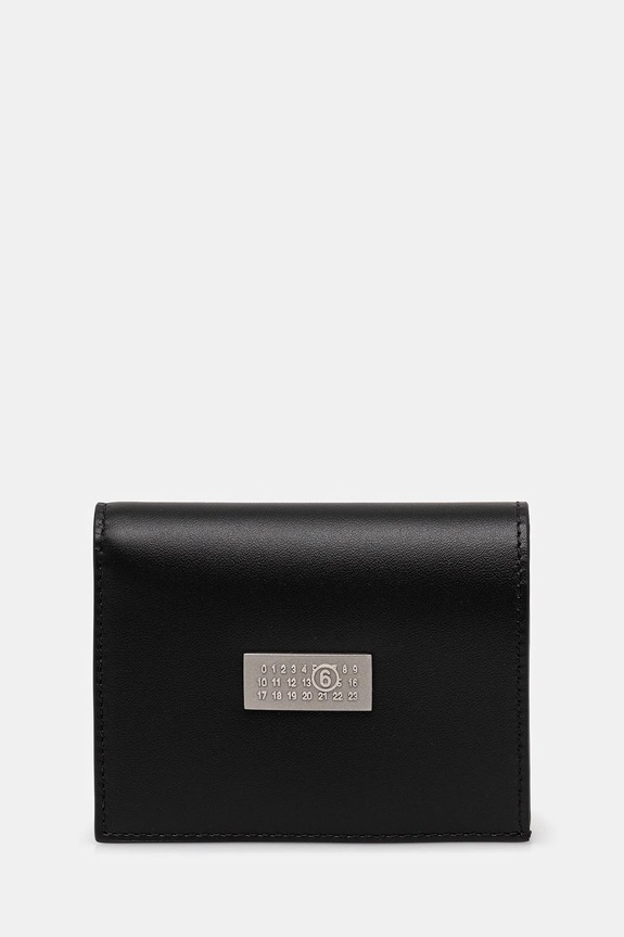 MM6 Maison Margiela leather wallet plain black SA5UI0015.P8873.T8013