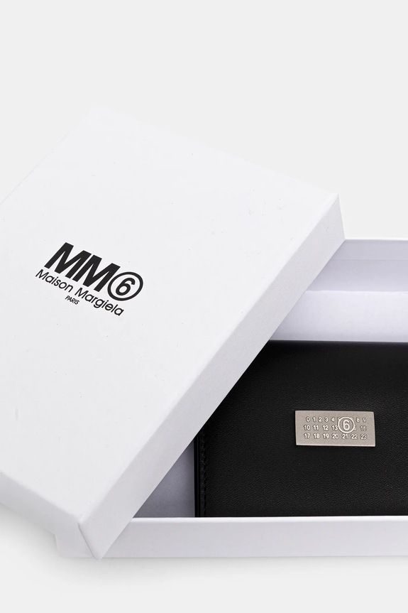 MM6 Maison Margiela leather wallet black SA5UI0015.P8873.T8013